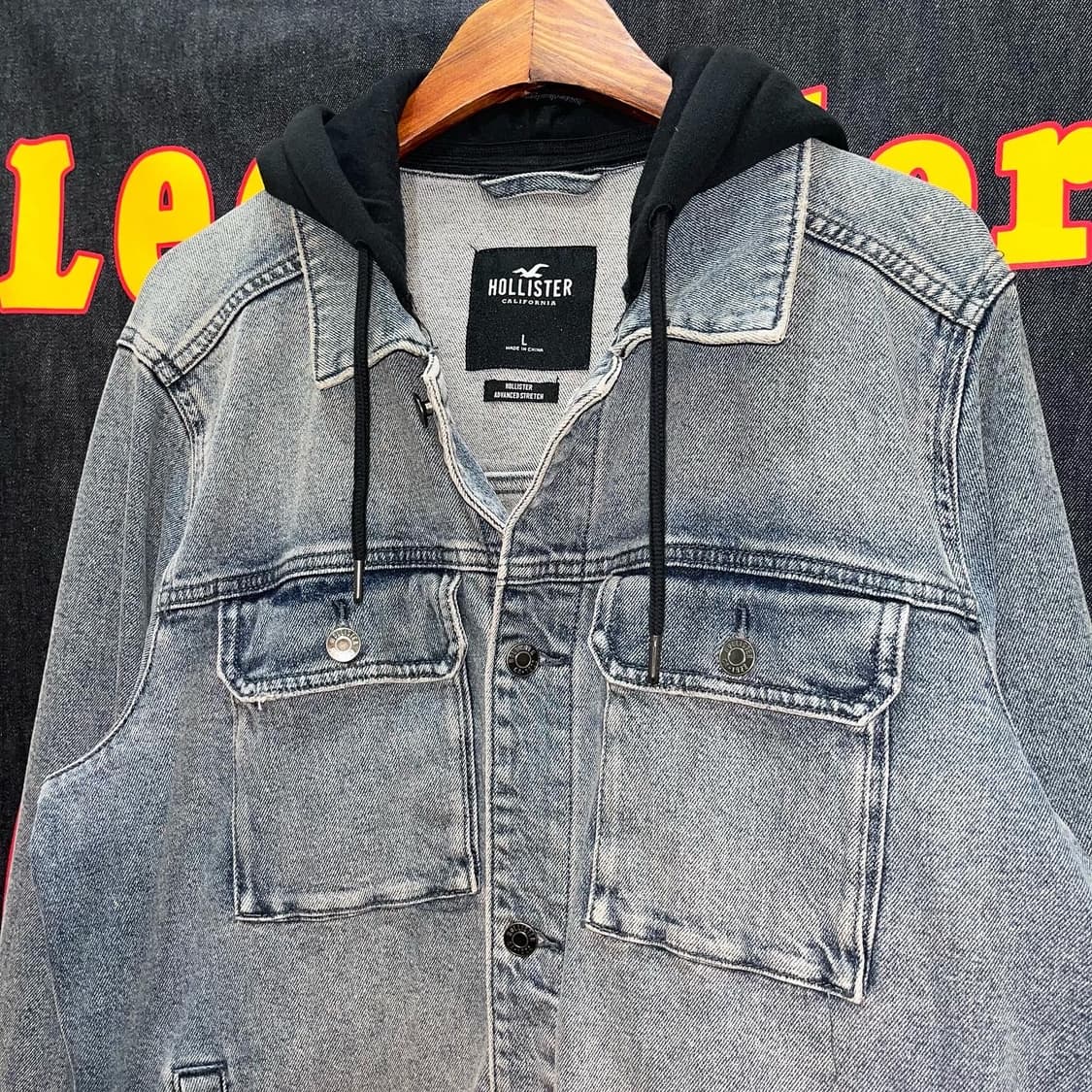  HOLLISTER Denim Hood Jacket 상품이미지5
