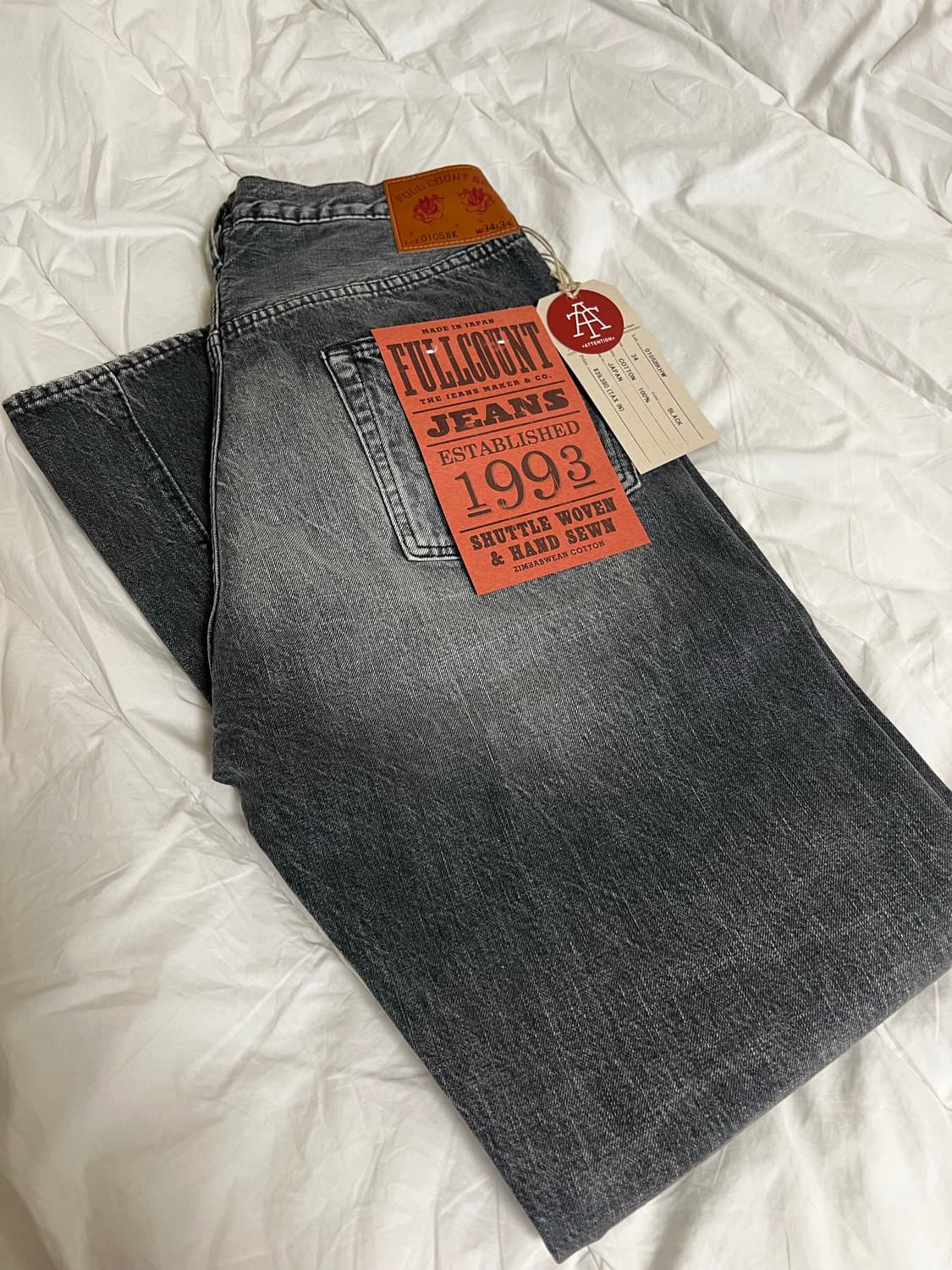 (새상품) 풀카운트 0105 다트포드 블랙 34사이즈 상품이미지1