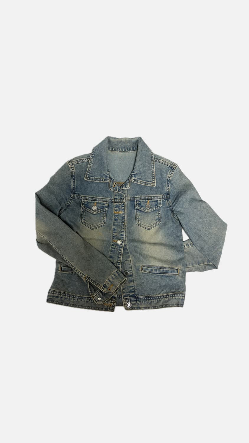 Vintage denim washing jacket 상품이미지1