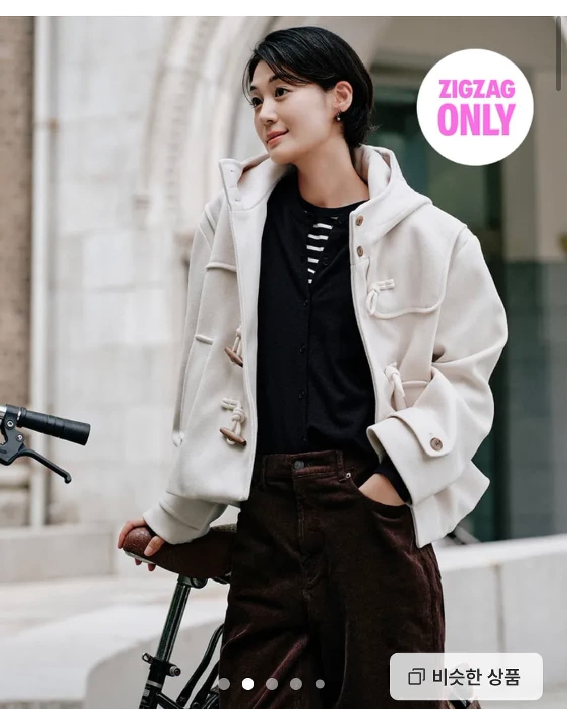 스파오 더플 숏 코트 S 상품이미지2