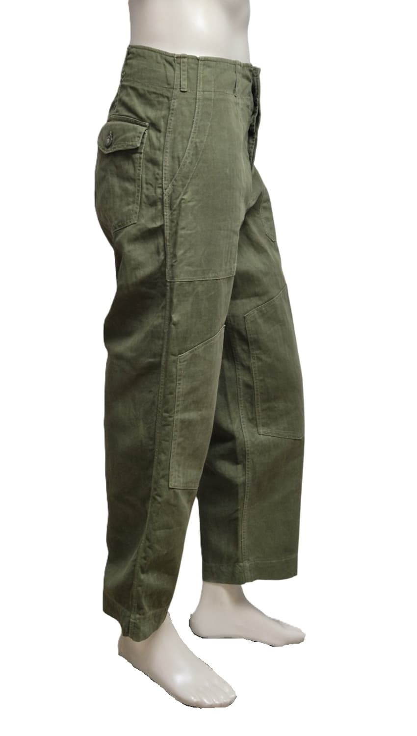 육군 구형 70s HBT 민무늬 전투복 바지 팬츠 하의 (M) 상품이미지3