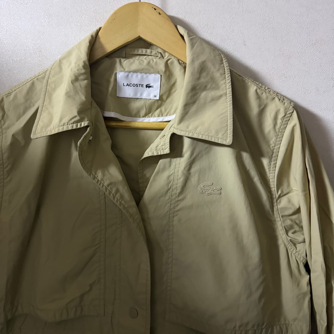 라코스테 여성 로고 트렌치형 점퍼 36 (여성 66정도) 상품이미지9