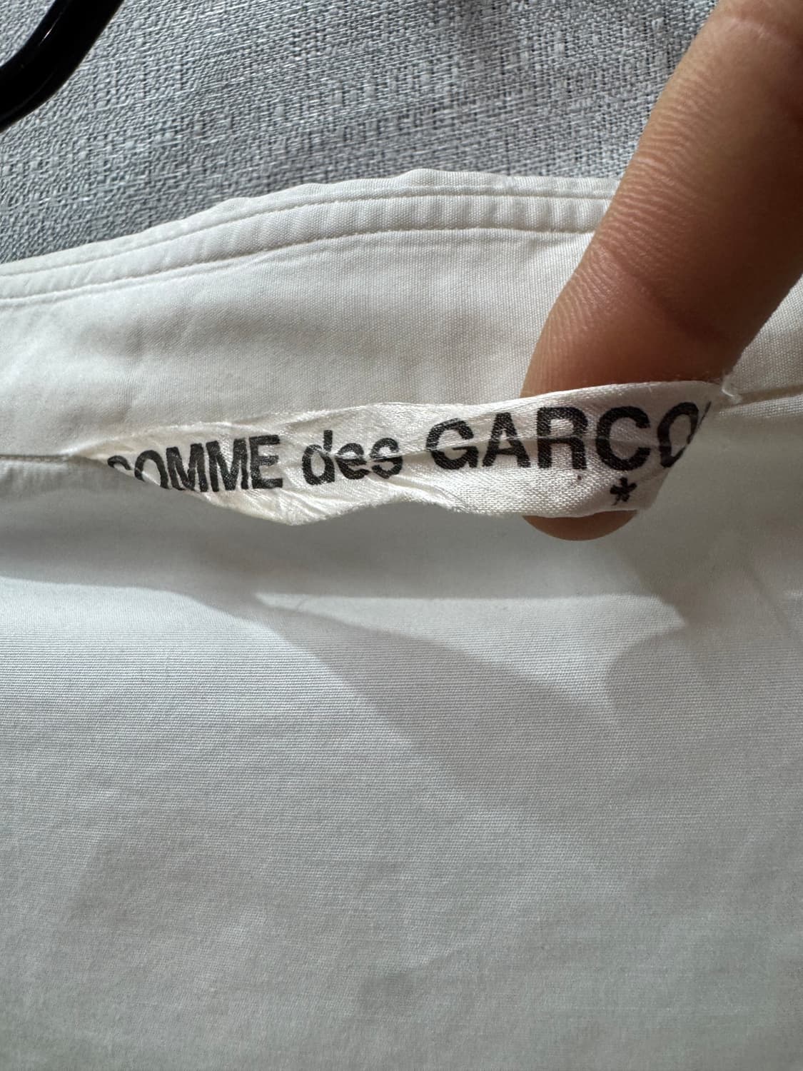 90s 아카이브 스쿱넥 꼼데가르송 셔츠 M~L 상품이미지6