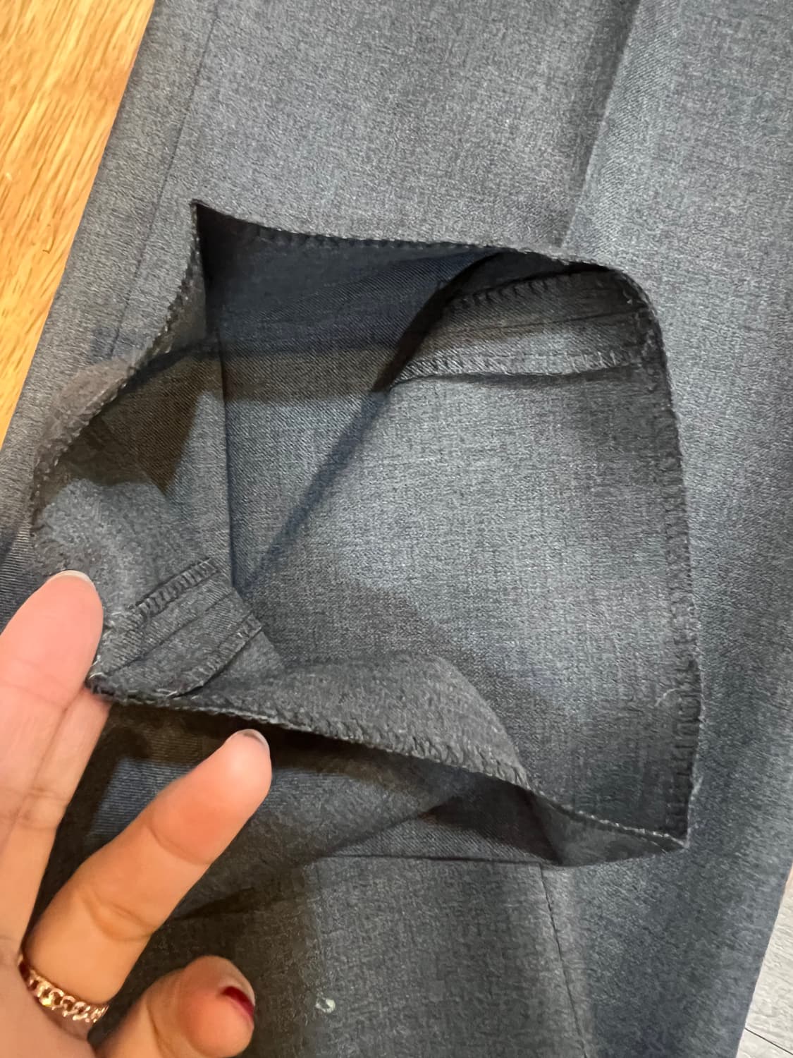 캘빈클라인  남성 그레이 울정장셋업 울자켓 울팬츠 상품이미지8