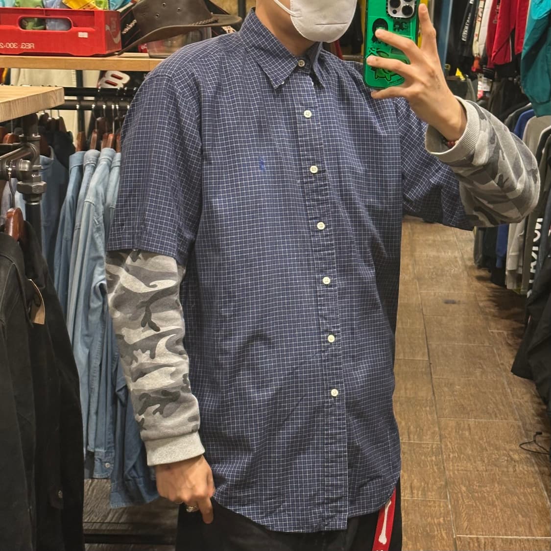 [HI] 폴로 랄프로렌 반팔셔츠 체크네이비 상품이미지4