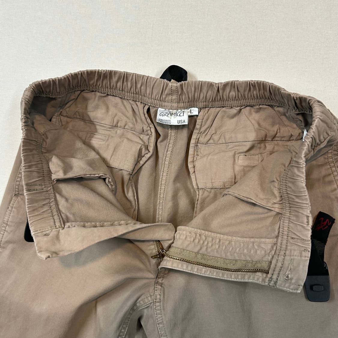 L) 그라미치 카키 브라운 면바지 조거 팬츠 상품이미지3