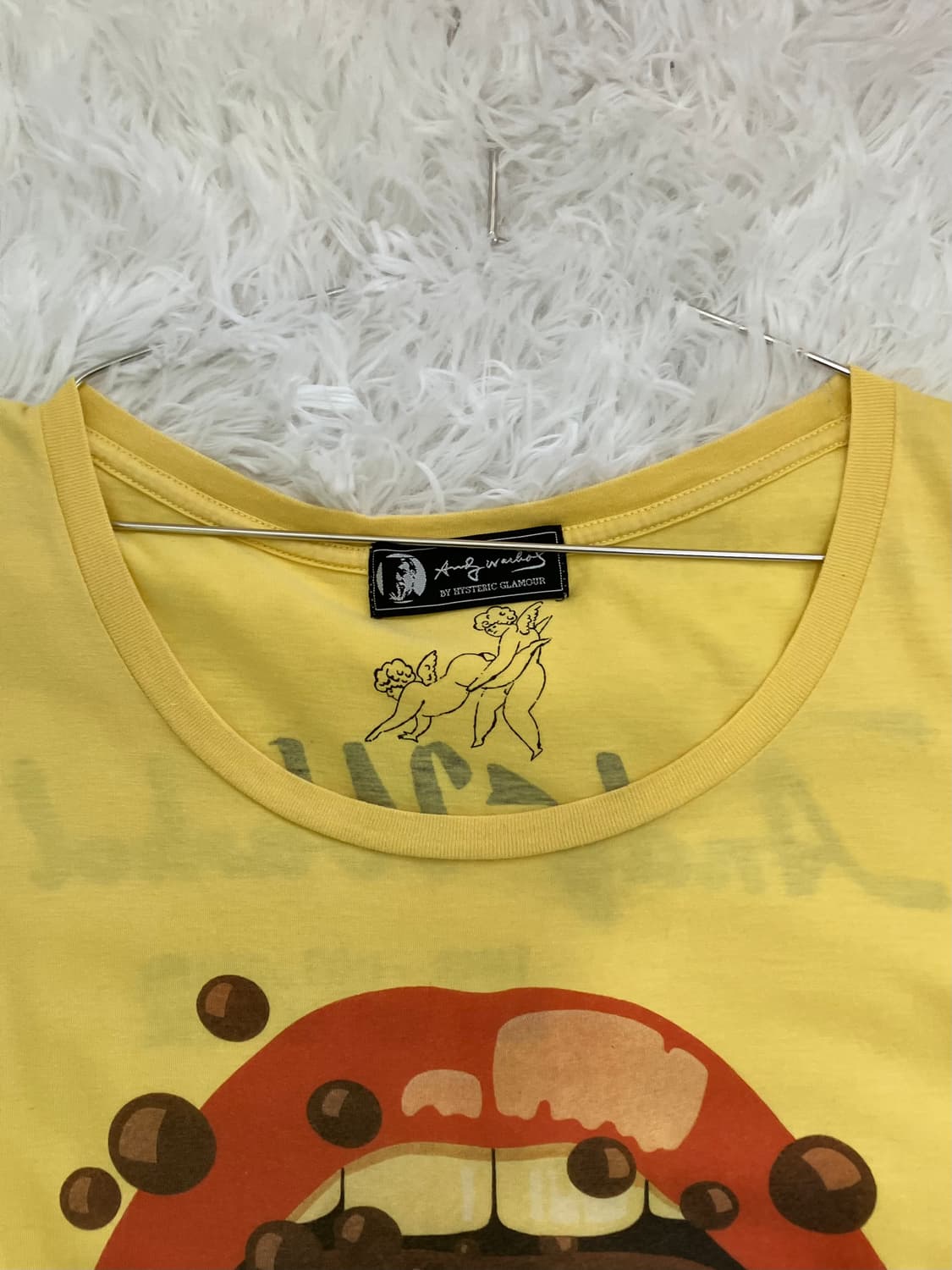 히스테릭 글래머 개나리 엔젤 코크 반팔 1055 y2k 스트릿 갸 상품이미지3