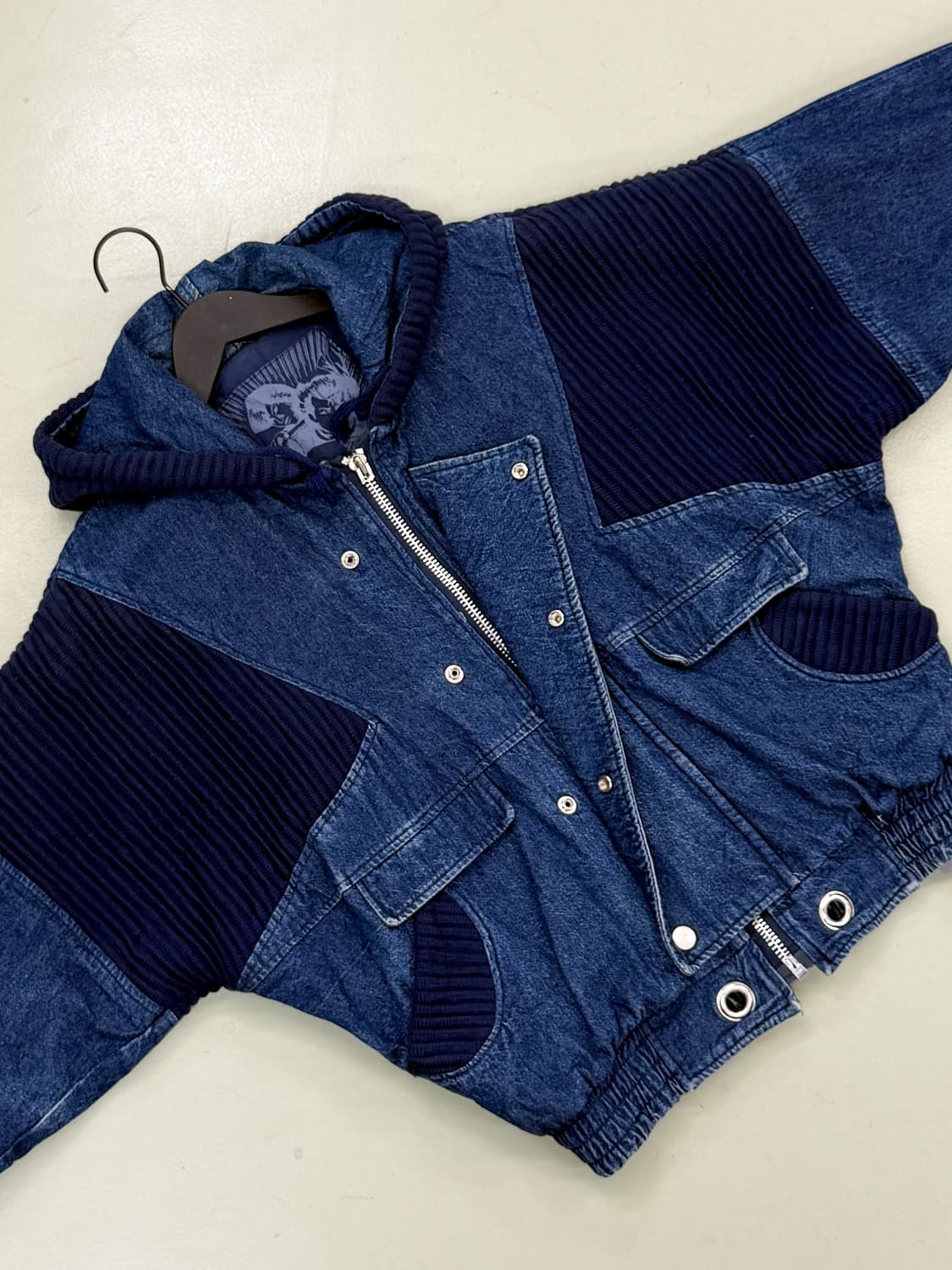 Ruck Dam 90's 데님 후드 봄버 자켓 상품이미지6