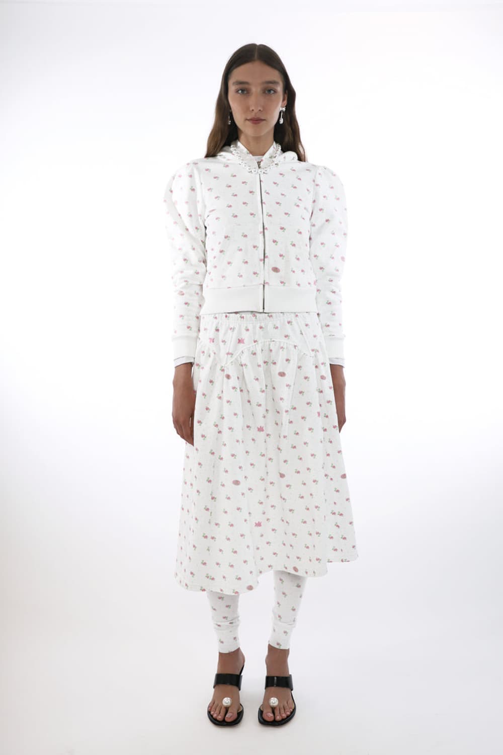 [XS,S]샌디리앙 25fw 카다멈 후드집업/화이트 상품이미지4