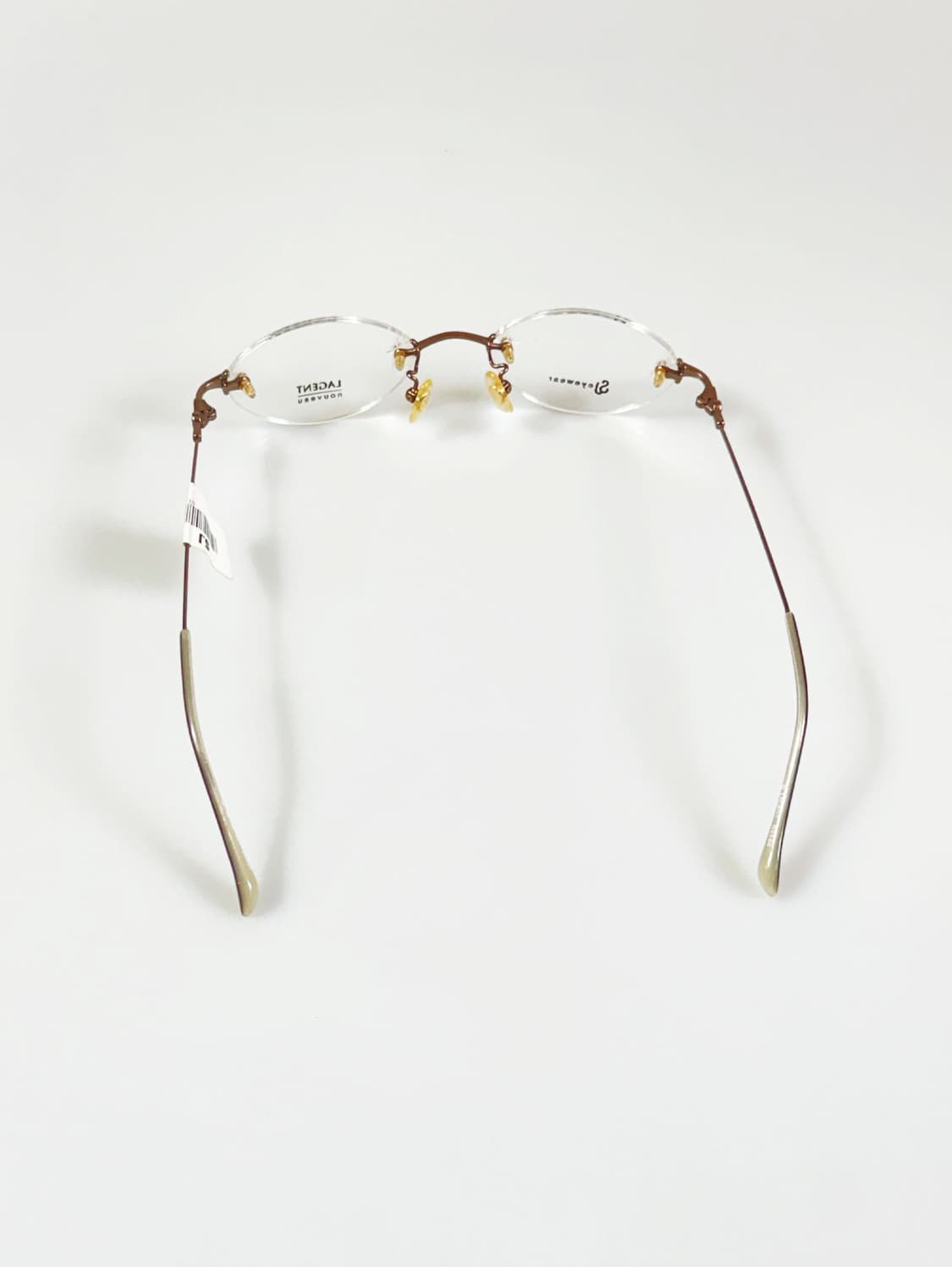 SJ LAGENT 서전 무테 티타늄 오벌 빈티지 안경 상품이미지5