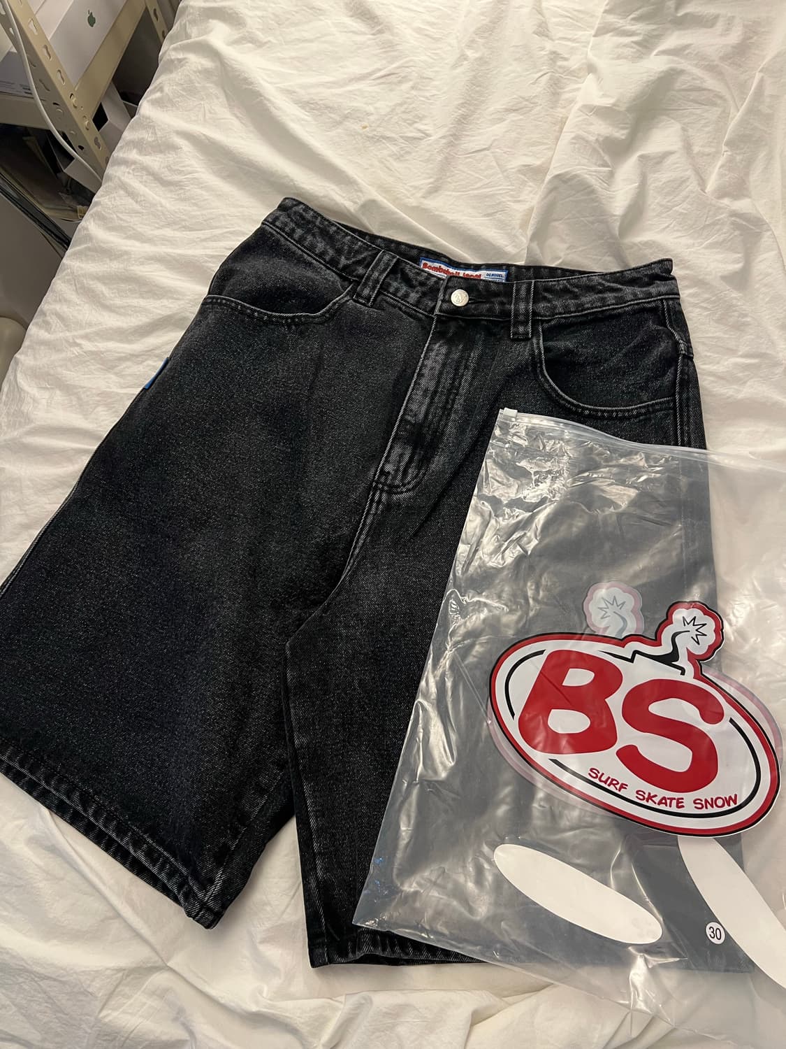 bombshell 데님 반바지 쇼츠 jorts 흑청 30 상품이미지2