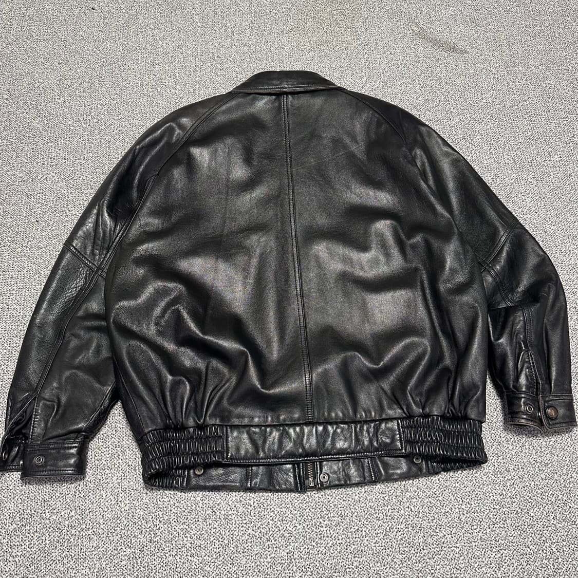 블랙 레더 자켓 상품이미지3