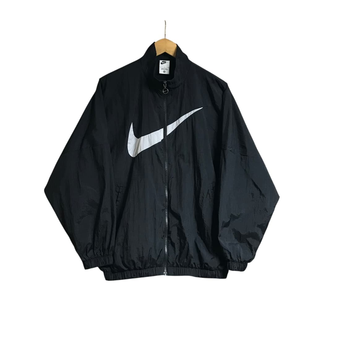 나이키 빅로고 검정 바람막이자켓 상품이미지1