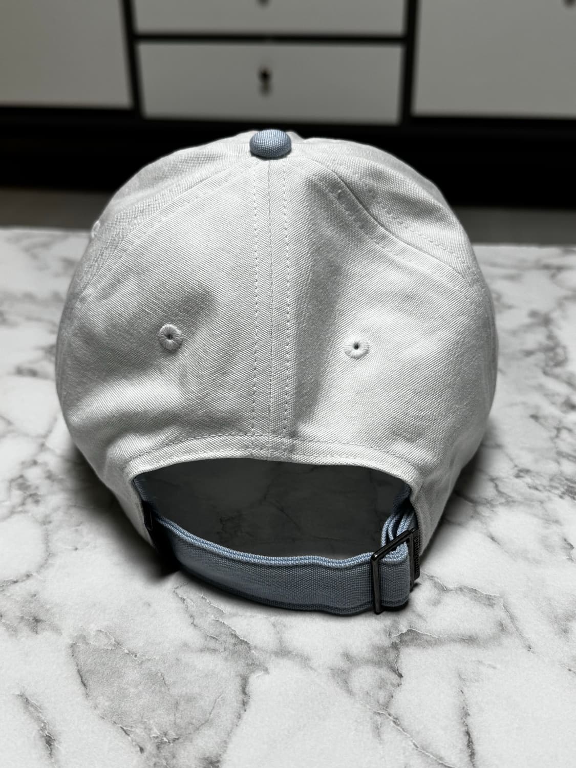 파타고니아 모자 P-6 레귤러 볼캡 화이트/스카이블루 상품이미지3