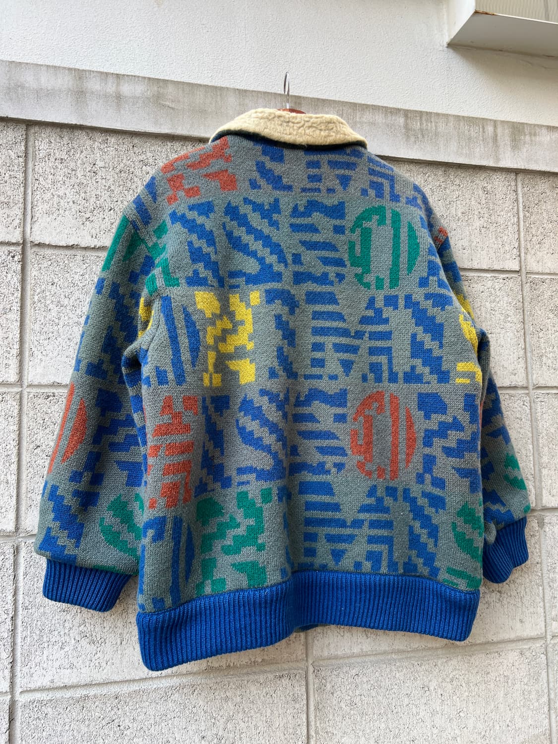 90s MISSONI SPORT AZTEC WOOL 미쏘니스포츠 울봄버 상품이미지8