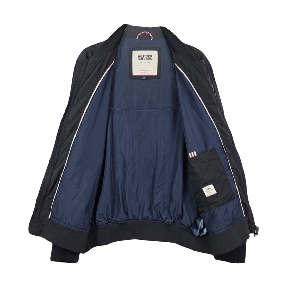 타미힐피거 데님 블랙 집업 블루종 자켓 L 상품이미지5