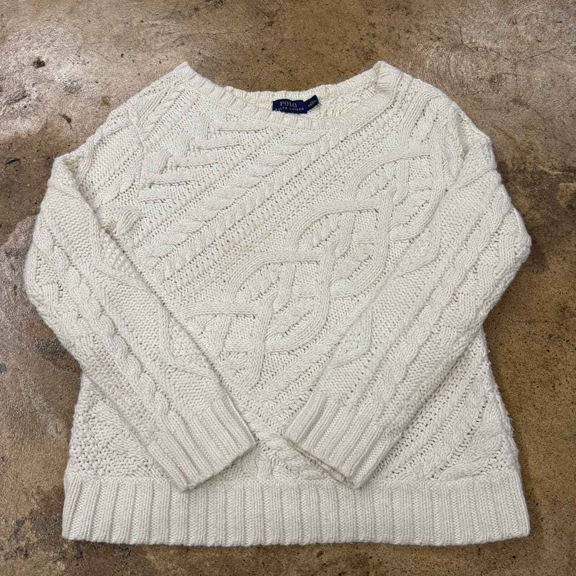 폴로 랄프로렌 라운드넥 꽈배기 니트  상품이미지2