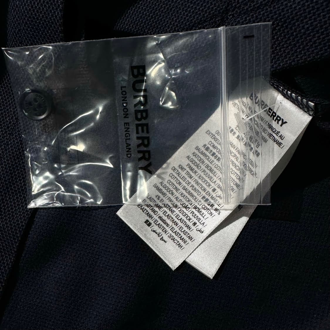 버버리 체스트 로고 피케 카라 반팔 티셔츠 네이비 상품이미지7