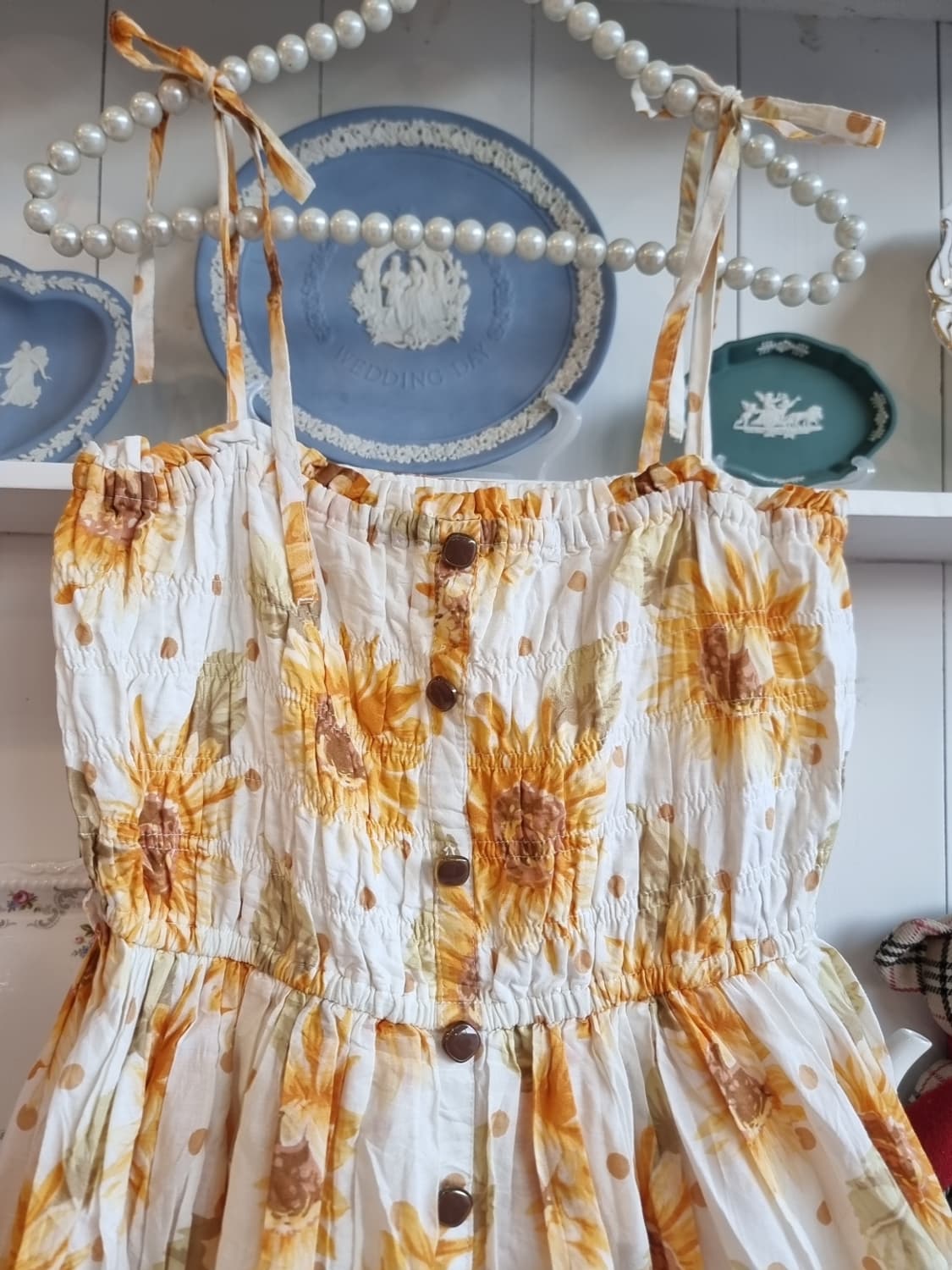 리즈리사(LIZ LISA) 해바라기 셔링 미니 원피스 상품이미지2