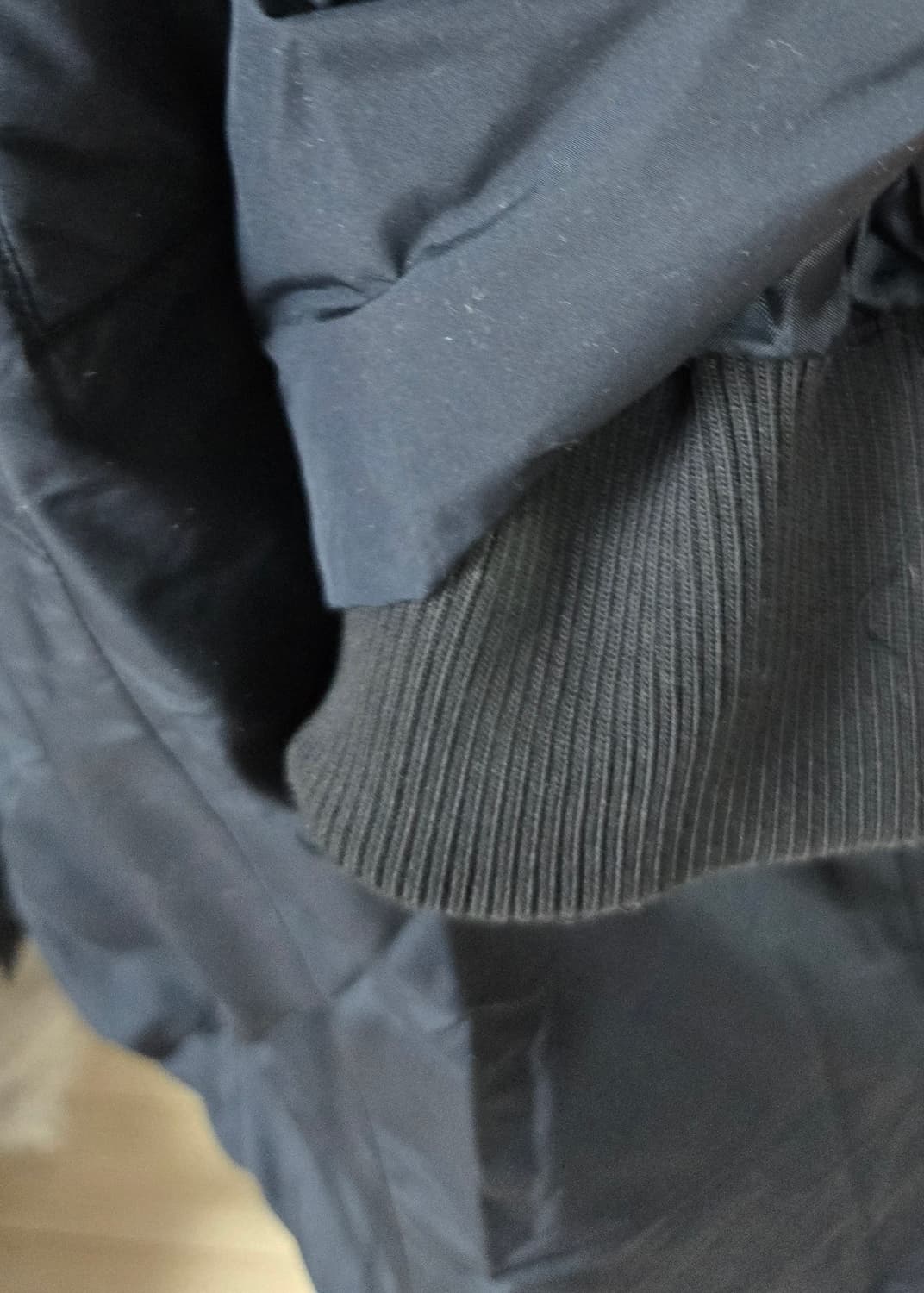 빅카라 네이비 리본패딩 상품이미지5