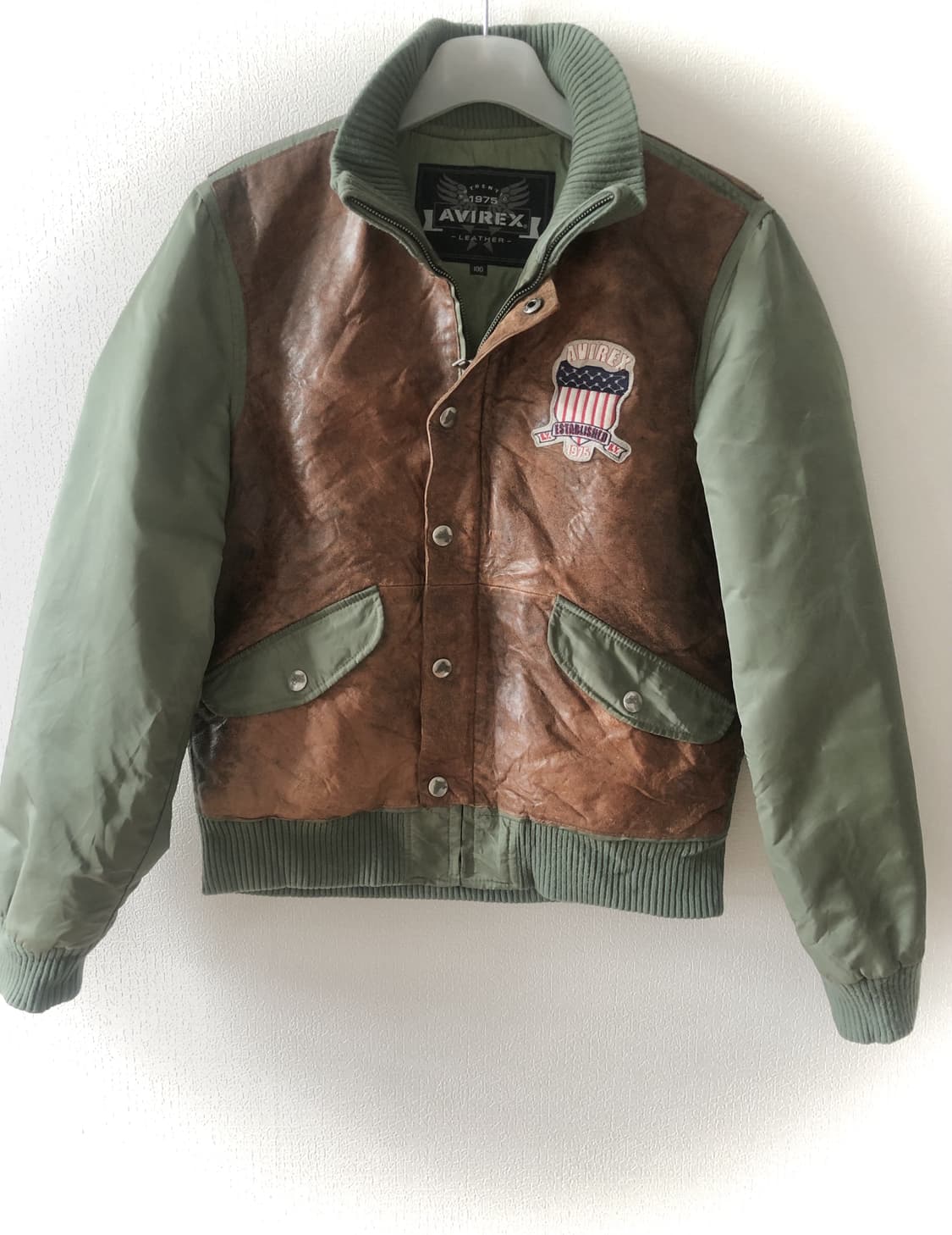 AVIREX 아비렉스 빈티지 항공 가죽 자켓 상품이미지3