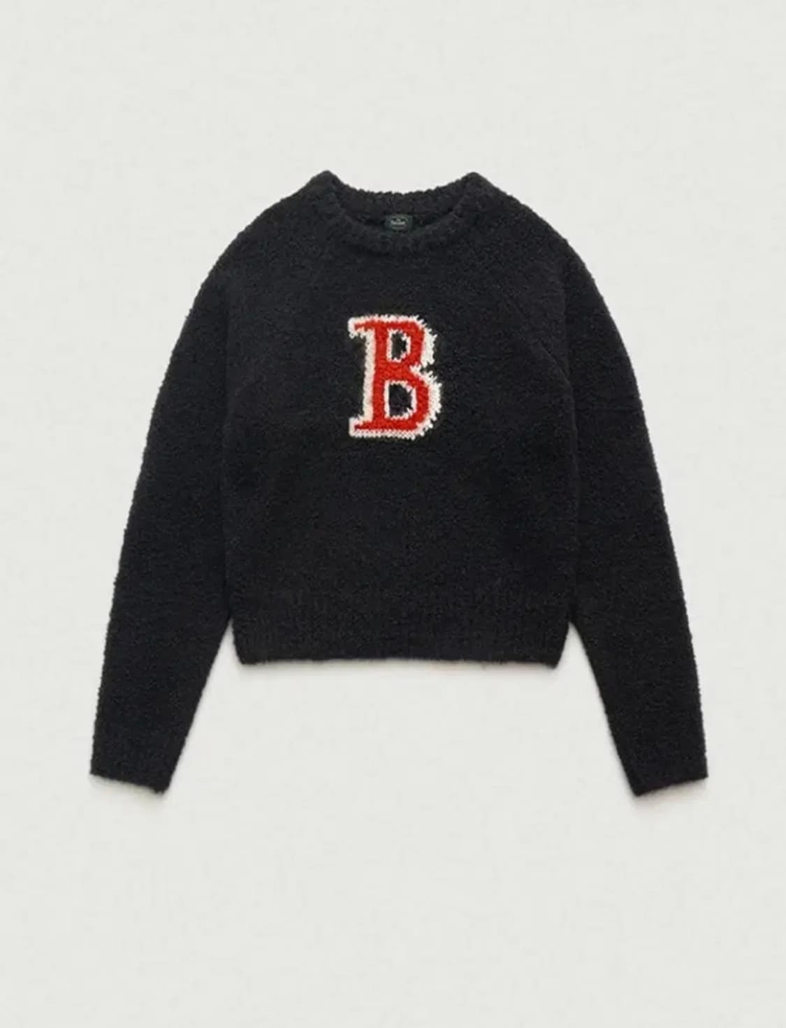 더바넷 B로고 부클 니트 상품이미지1