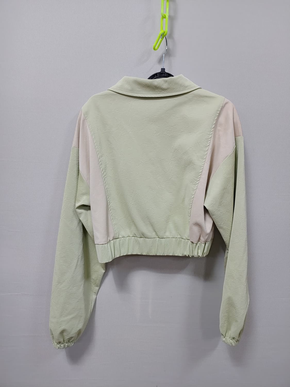 레터프롬문 크롭 자켓 라이트 그린 Free 상품이미지2