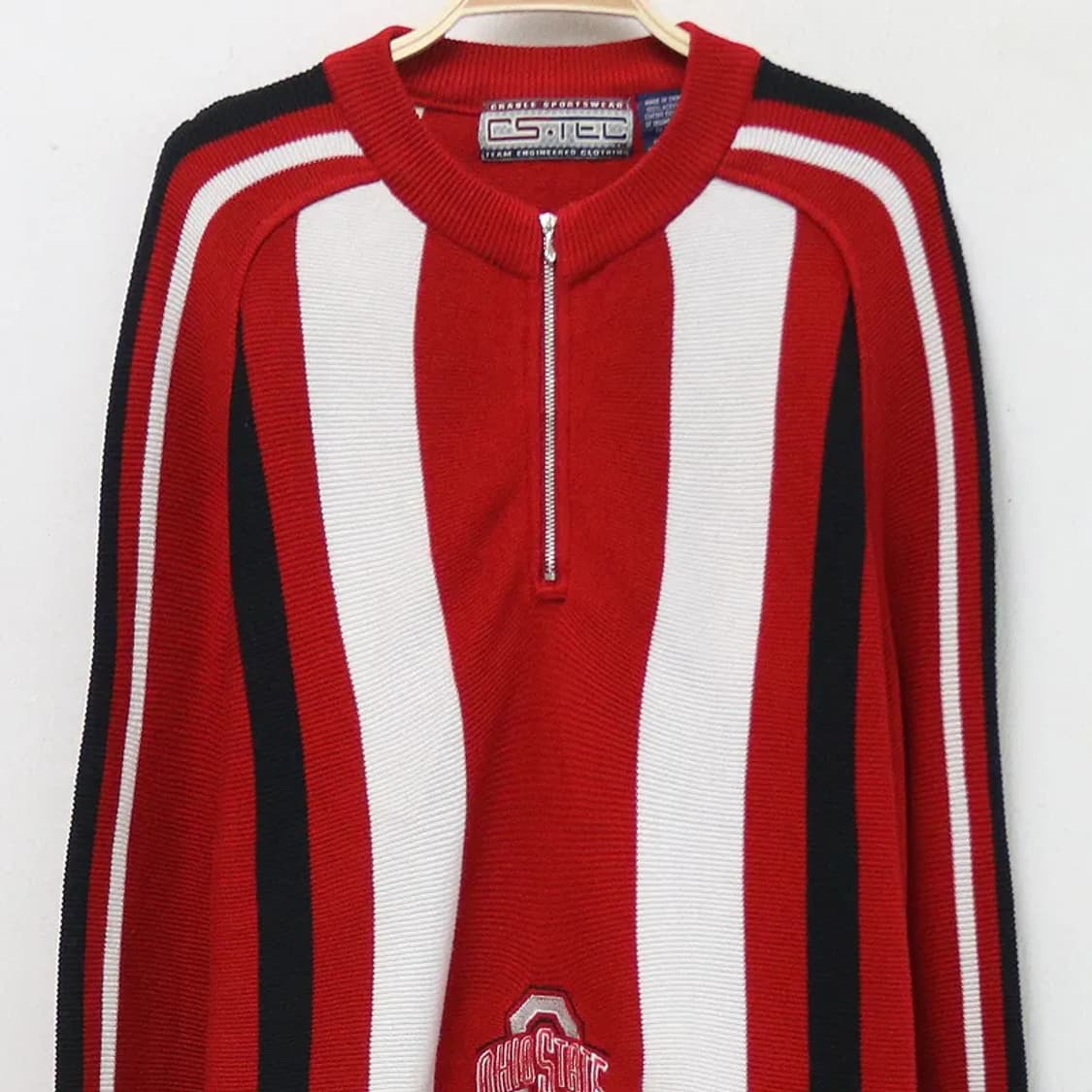 CSTEC  스트라이프 반집업 니트 61280 상품이미지3