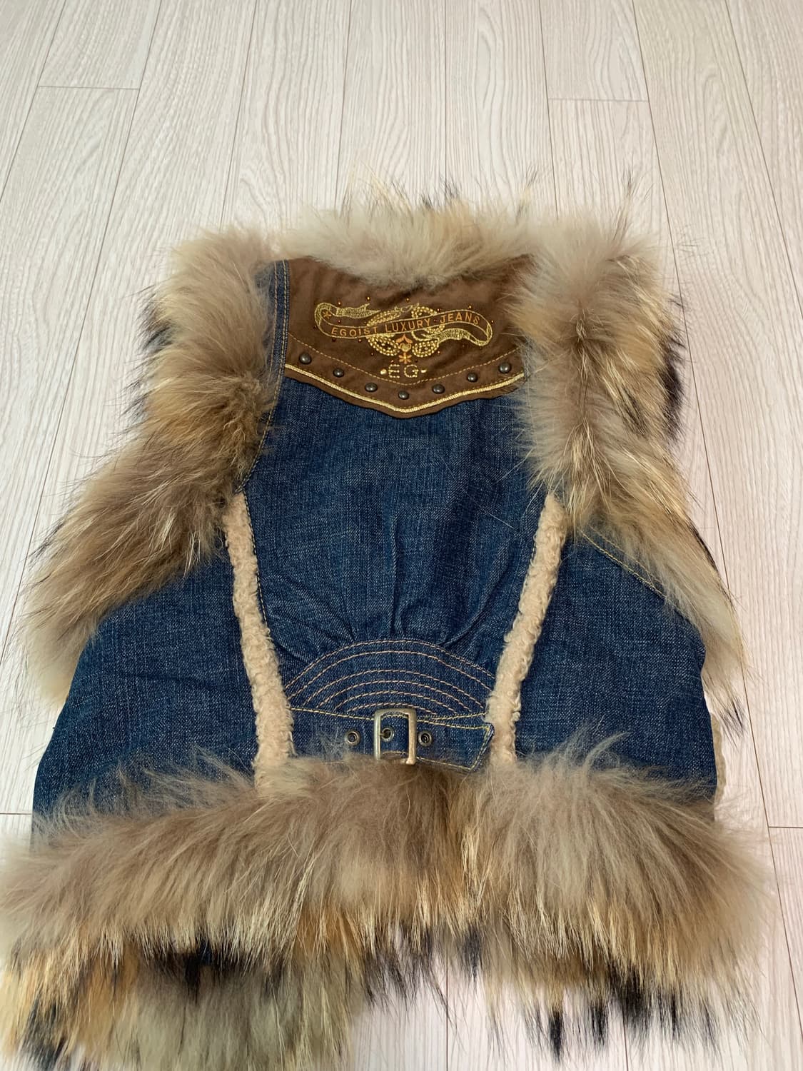 EGOIST 에고이스트 데님 퍼 베스트 상품이미지5