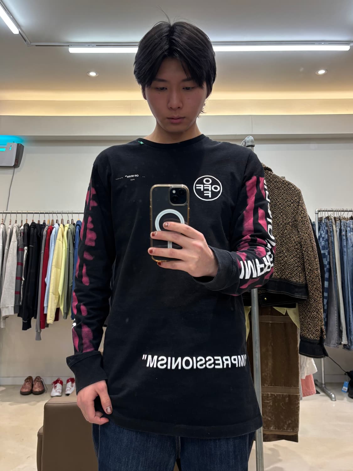 오프화이트 임프레셔니즘 롱슬리브 상품이미지5