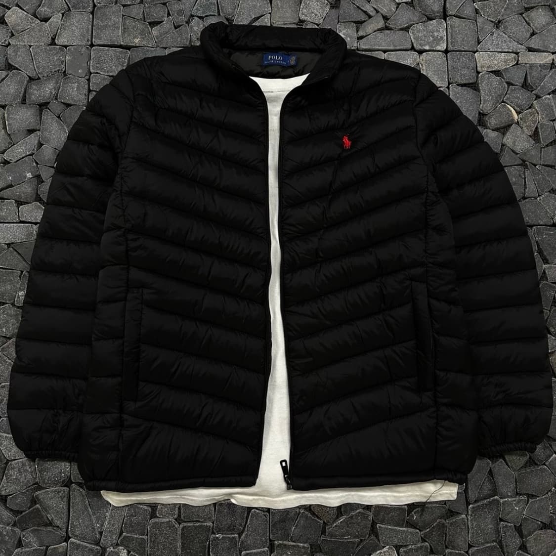 폴로 하이넥 경량패딩 L 상품이미지1