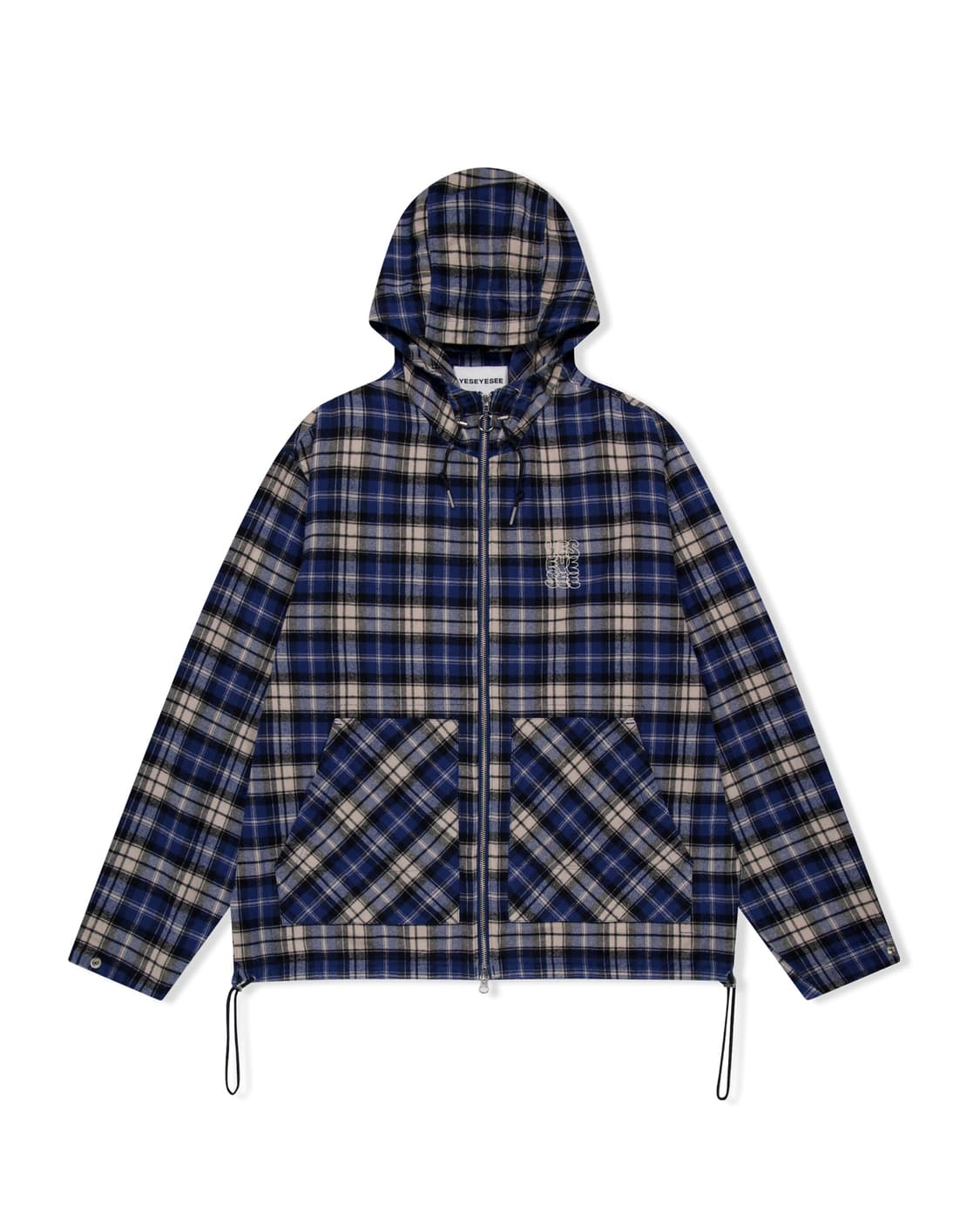 예스아이씨 Plaid Wing Jacket Blue  상품이미지1