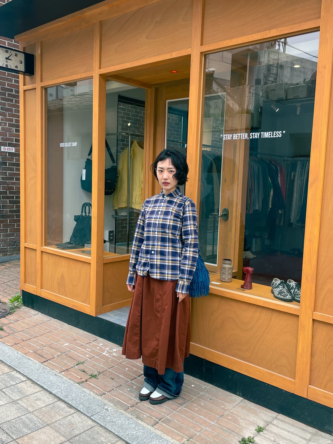 MHL, 페이디드 코튼 트윌 스커트 (28~32inch) 상품이미지6