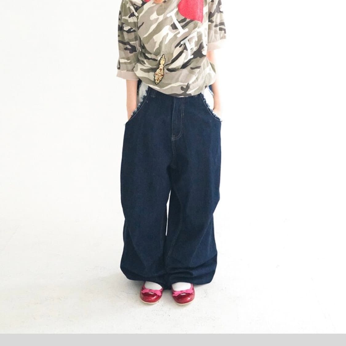 샵페어리 cut-off denim maxi pants 상품이미지2