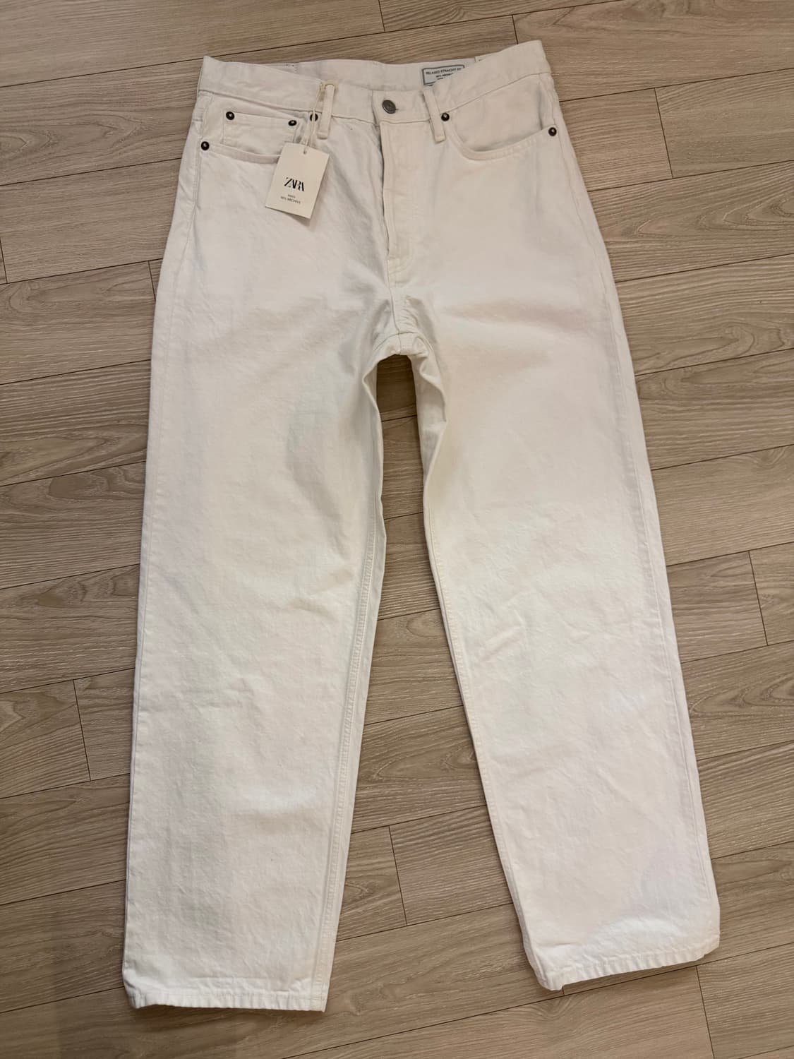 자라 리미티드 에디션 90s 아카이브 메이드인이태리 데님 화이트 상품이미지2