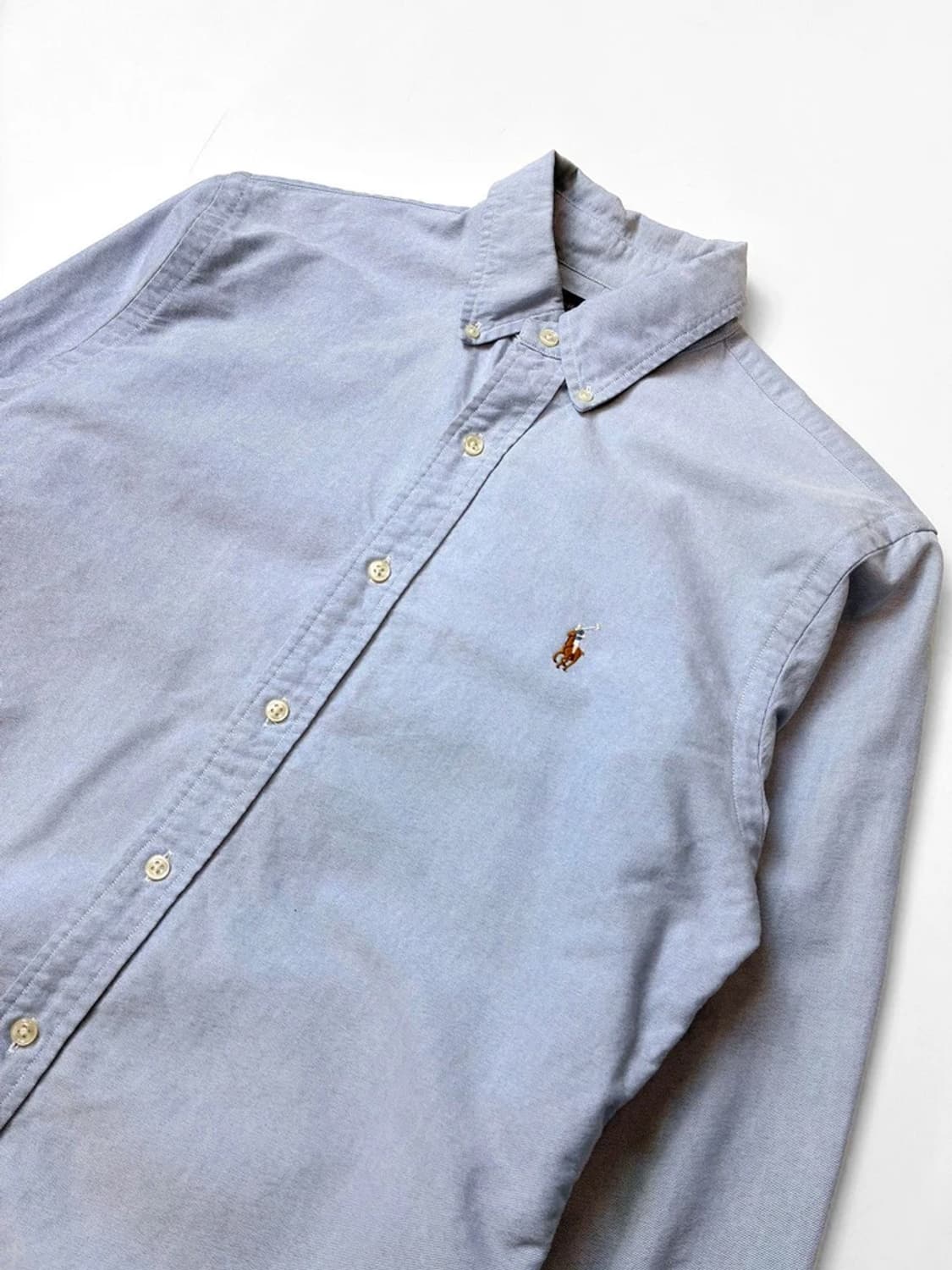 폴로 랄프로렌 로고 솔리드 옥스퍼드 셔츠 PN5553    상품이미지5