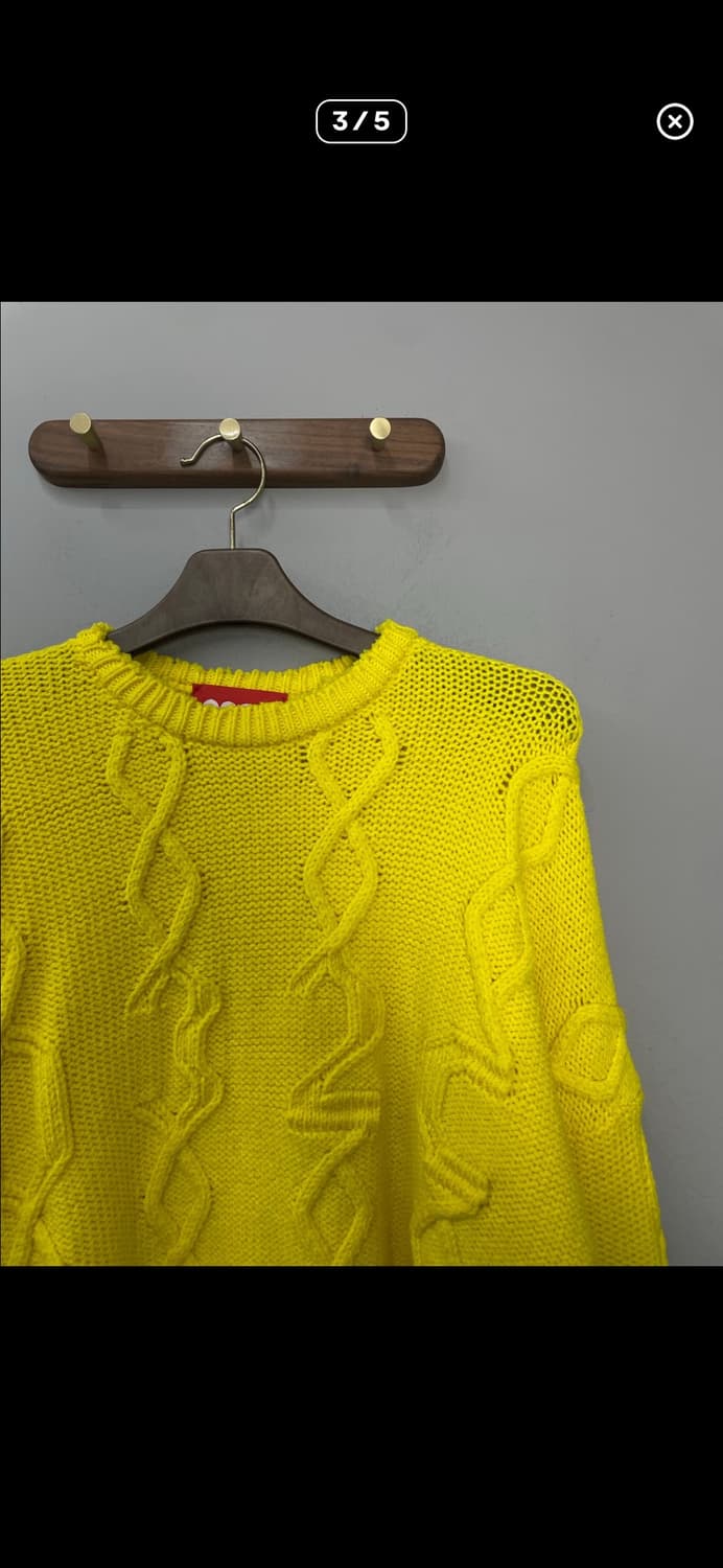 032c 하드기어 피어싱 옐로우 니트 A3676 상품이미지3