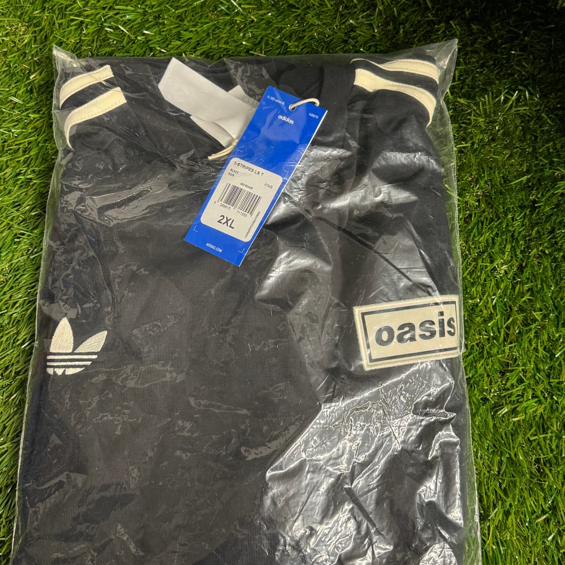 아디다스x오아시스 투어3 - 스트라이프 롱슬리브 블랙 상품이미지2