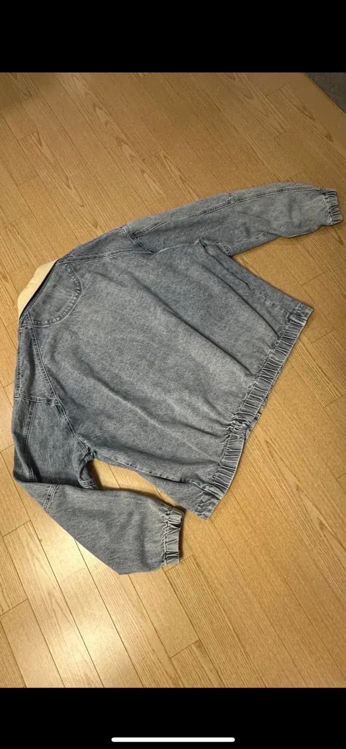 타임옴므 텍스처 블록 칼라 데님 점퍼 상품이미지8