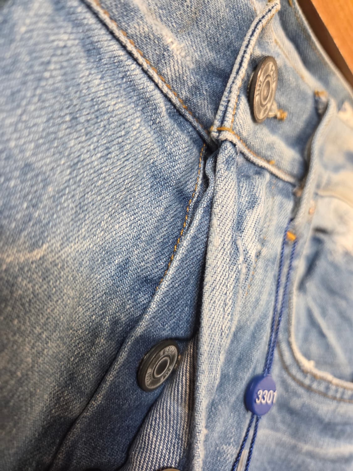 G-Star Raw 3301 데님 워싱진(W33/L32) 상품이미지3