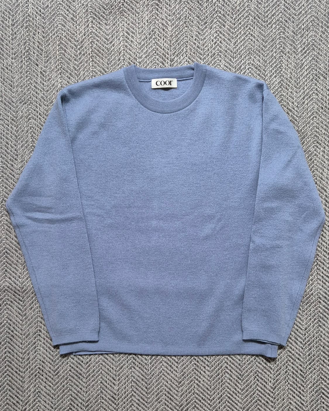 COOR 탑필 울라운드니트 M (블루그레이) 상품이미지1
