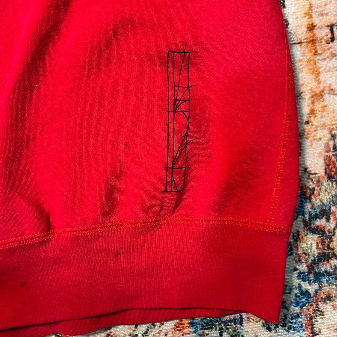 [2XL] 에코 언리미티드 오버핏 레드 후드집업 상품이미지8