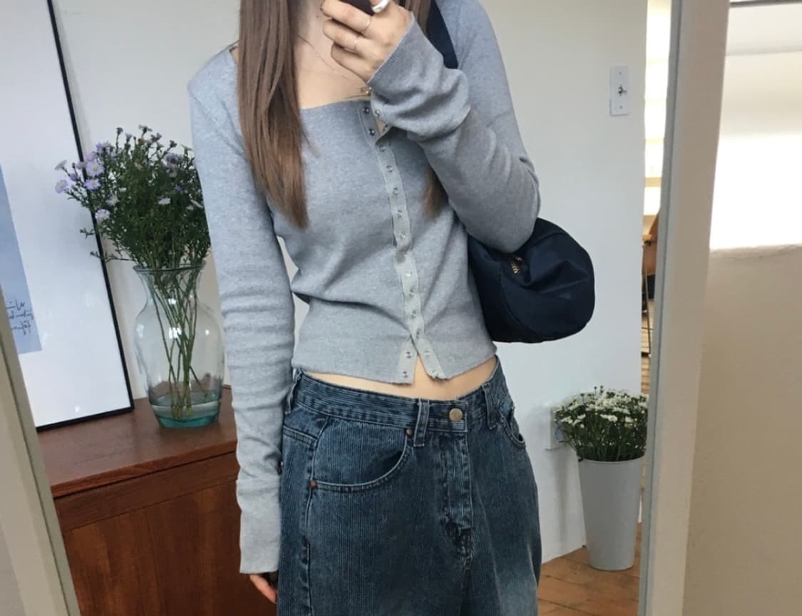 아워캐비넷 way golgi button tee 상품이미지1