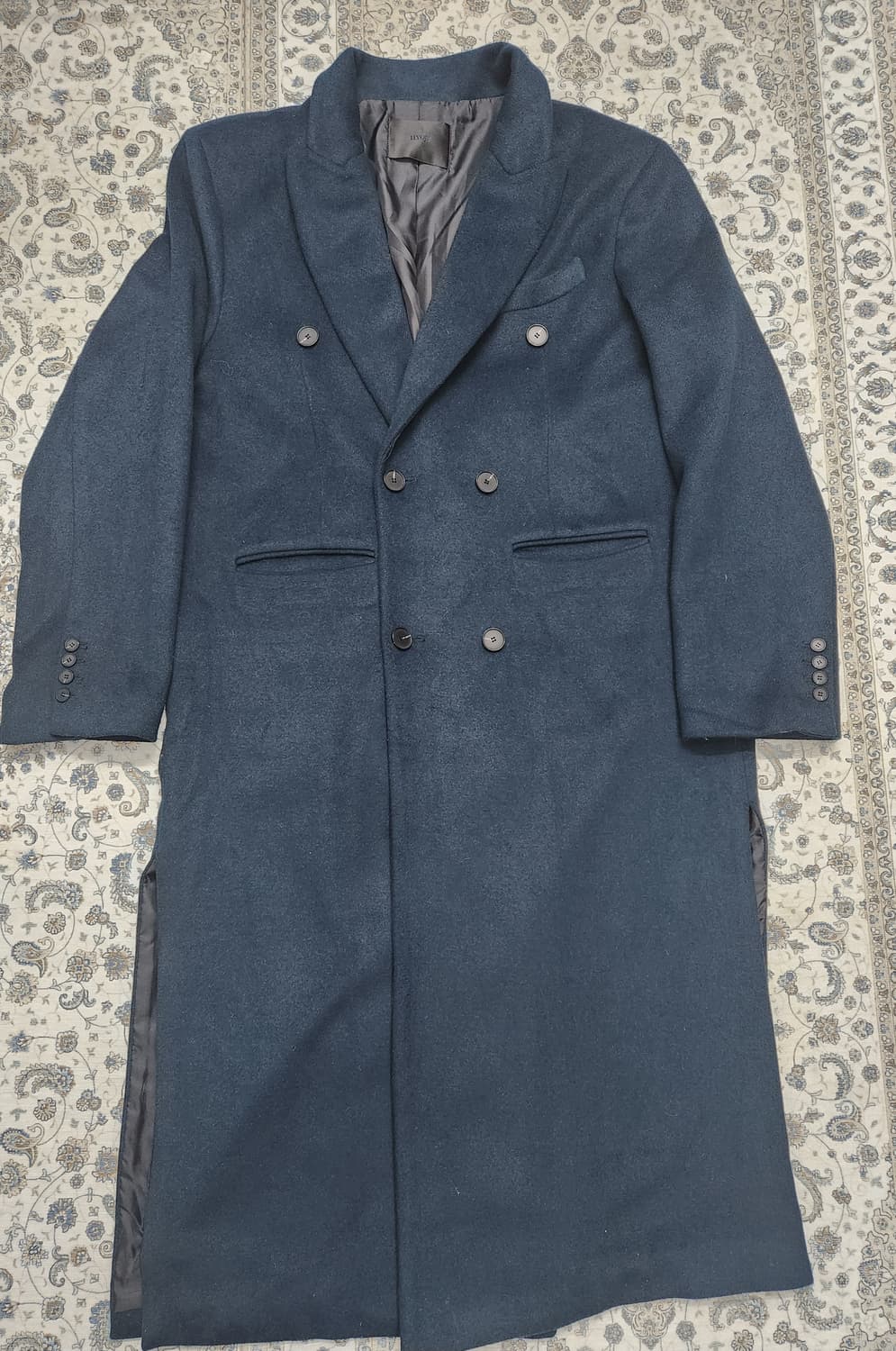 (새상품) HYOJI NORIKO 다크 그린 엑스트라 더블 롱코트 XL 상품이미지1