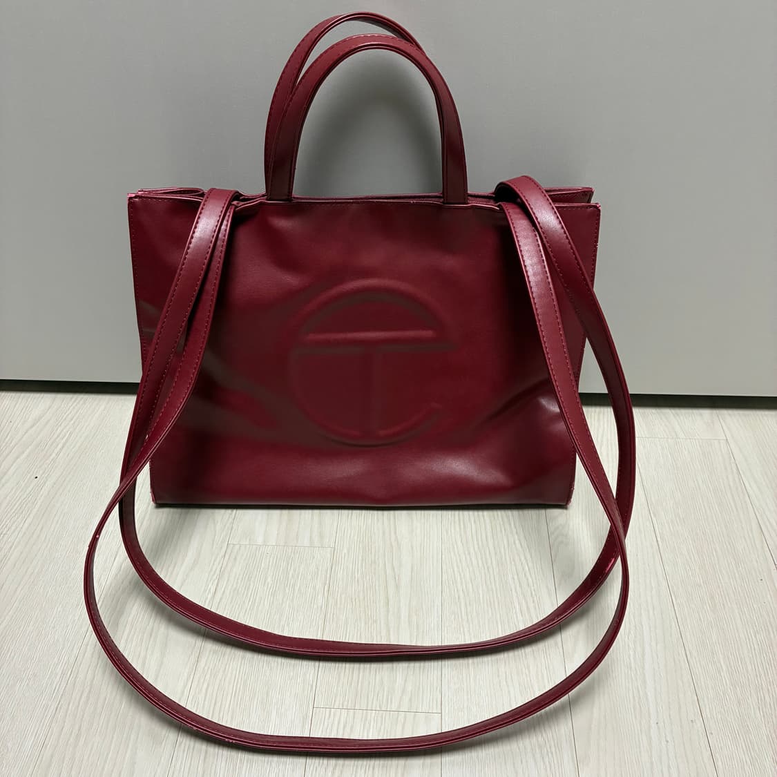 텔파 쇼핑백 미디움 옥스블러드 Oxblood 상품이미지4