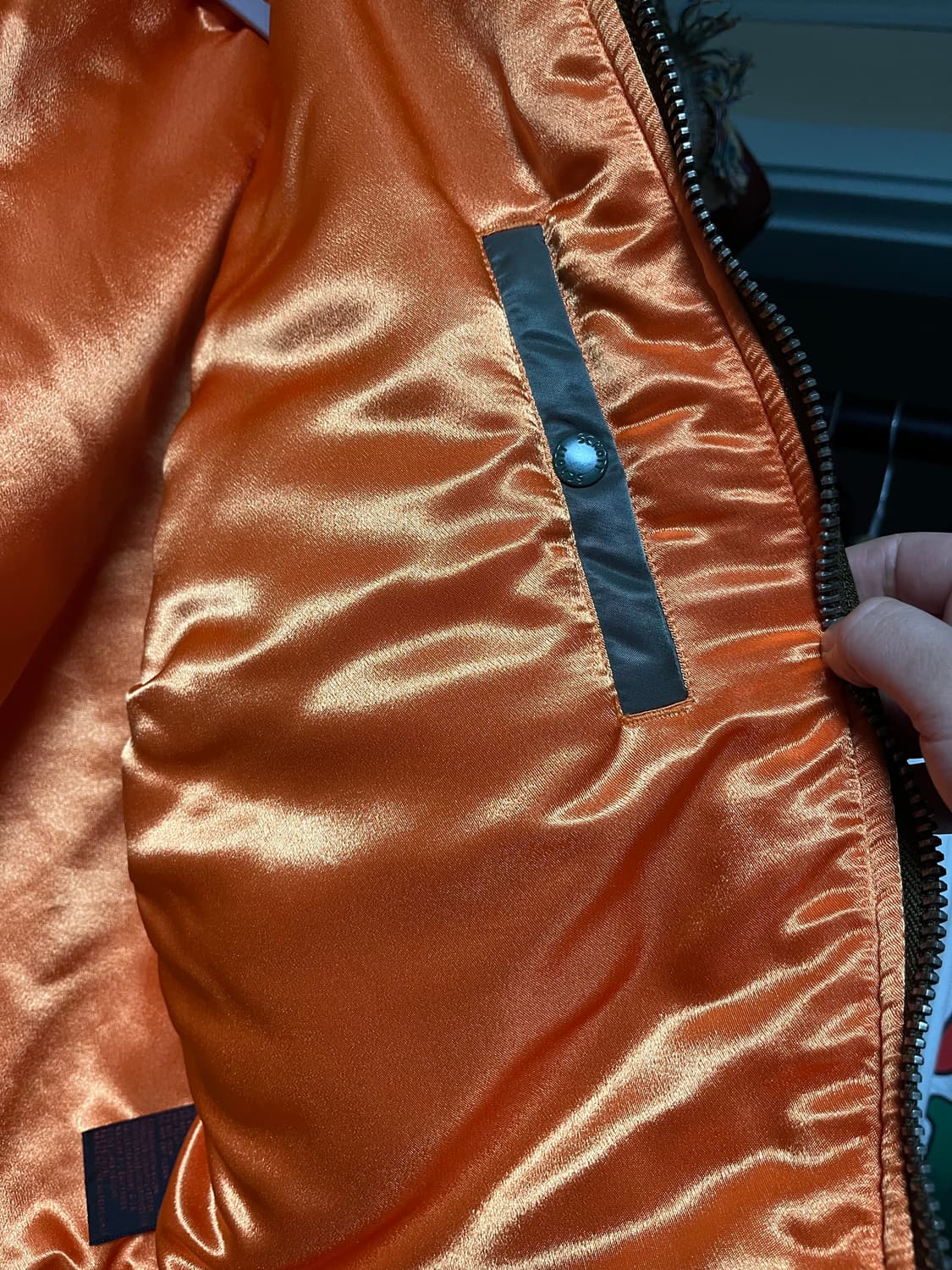 Schott 쇼트 패치워크 ma-1 상품이미지4