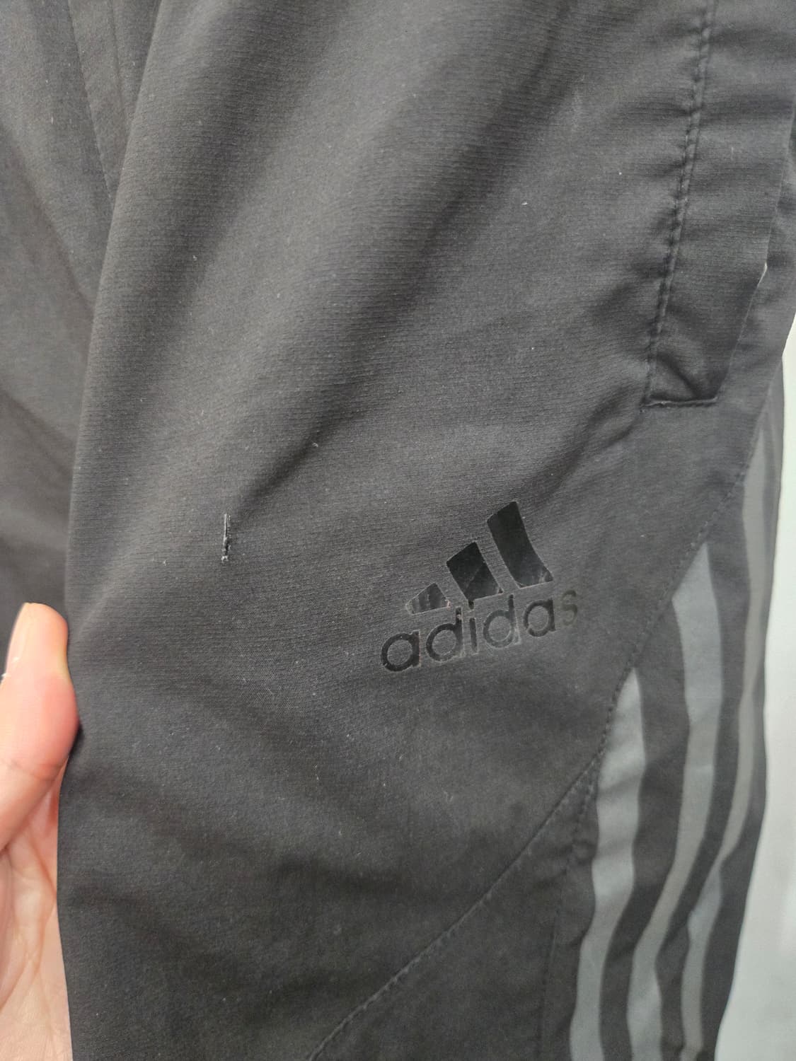 L,100)) adidas 아디다스 7부 반바지 ! 블랙색상 상품이미지3