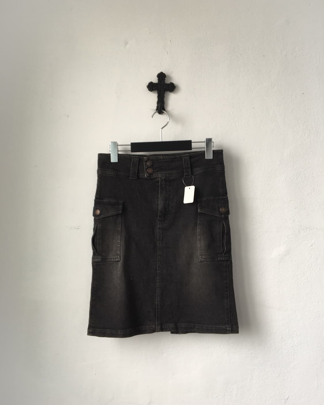 Washing cago midi skirt 상품이미지1
