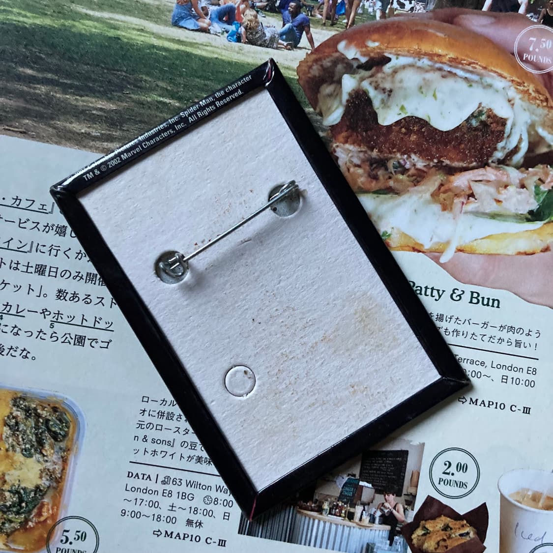 빈티지 spider man 스파이더맨 핀 버튼 뱃지 브로치 악세사리 상품이미지2