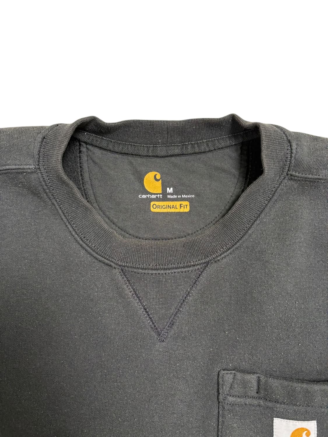 칼하트 크루넥 포켓 스웨트셔츠 블랙 상품이미지5